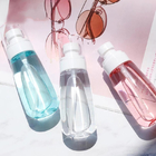 100 mm de altura transparente PETG Cosmético Botella Logotipo de cor personalizado
