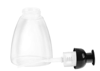 Garrafas cosméticas plásticas transparentes de grande resistência com a bomba preta da espuma