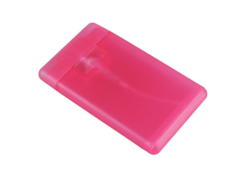 Resistente químico resistente da garrafa cor-de-rosa transparente do pulverizador do cartão de crédito