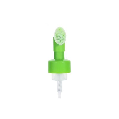 Dispensador de bomba de espuma de mousse de 42 mm Sabão facial plástico escova de silicone bomba de spray frasco de plástico PP Facial em forma de coração