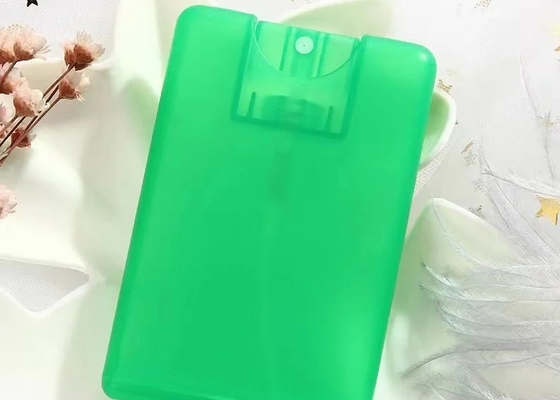 Compacto Mini Plastic Spray Pocket Perfumes Desinfetante de Mãos Cartão de Crédito Botão Com Bocal de Plástico