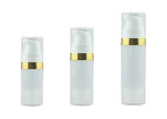luxo leve 50ml 80ml botão de bomba sem ar cosmético giratório substituível para creme e cuidados com a pele