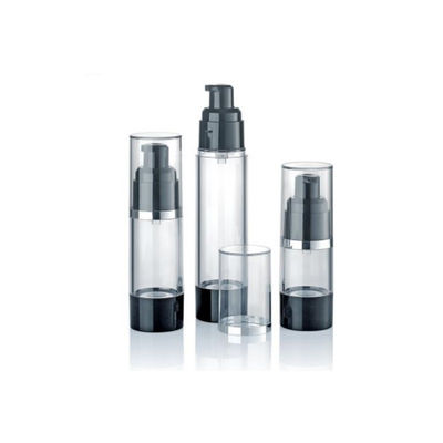 15 ml 30 ml 50 ml de plástico de bomba sem ar de vácuo frasco cosmético à prova de vazamento controlado distribuição de creme de loção embalagem