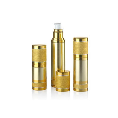 Frasco Bomba Airless de Alumínio Anodizado de Luxo, Frasco Cosmético Vazio a Vácuo, Recipiente Premium para Sérum de Skincare, Múltiplas Capacidades