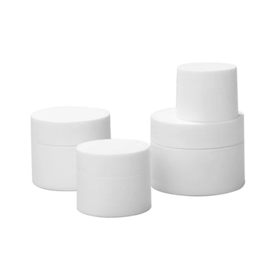 30 ml 50 ml 100 ml Ambar Preto Pp Vidro de Creme Cosmético de Plástico Com Cobertura Branca Preta