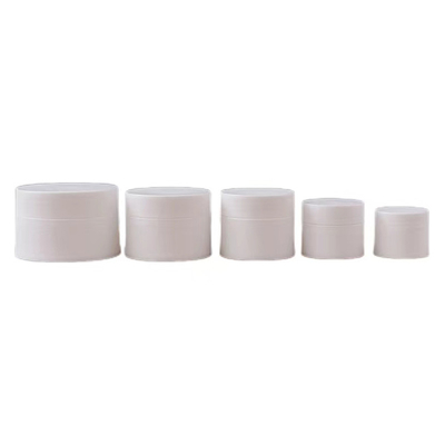 30 ml 50 ml 100 ml Ambar Preto Pp Vidro de Creme Cosmético de Plástico Com Cobertura Branca Preta