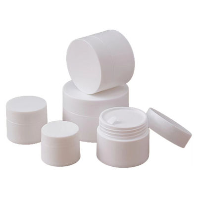 Pote de creme plástico PP de camada dupla de 10ml, 30ml, 50ml e 75ml com forros internos para creme facial para cuidados com a pele