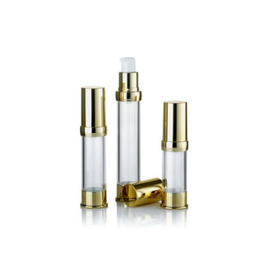 Frasco Bomba Airless de Alumínio Anodizado de Luxo, Frasco Cosmético Vazio a Vácuo, Recipiente Premium para Sérum de Skincare, Múltiplas Capacidades