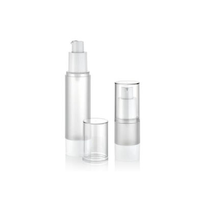 15 ml 30 ml 50 ml de plástico de bomba sem ar de vácuo frasco cosmético à prova de vazamento controlado distribuição de creme de loção embalagem