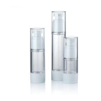 15 ml 30 ml 50 ml de plástico de bomba sem ar de vácuo frasco cosmético à prova de vazamento controlado distribuição de creme de loção embalagem