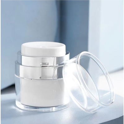15G 30G 50G 100G Jar de plástico sem ar com bomba de vácuo Tipo de vedação de bomba sem ar Volume 15ML 30ML 50ML 100ML