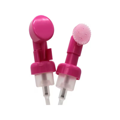 Produtos de cuidados pessoais 43 mm bomba de espuma de silicone em forma de coração rosa com opção de encomenda personalizada