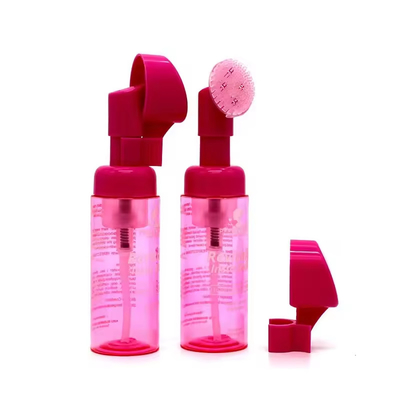 Produtos de cuidados pessoais 43 mm bomba de espuma de silicone em forma de coração rosa com opção de encomenda personalizada
