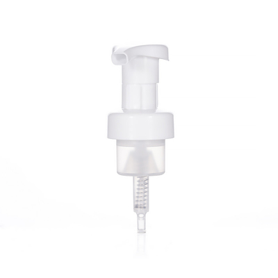 Bomba de espuma para limpeza facial de 42mm Dispensador de plástico branco PP Bomba de loção para garrafa