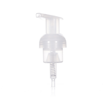Bomba de espuma para limpeza facial de 42mm Dispensador de plástico branco PP Bomba de loção para garrafa
