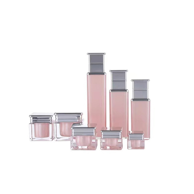 100 ml de frascos de acrílico Loção para o rosto Creme para o cuidado da pele recipiente vazio sob medida