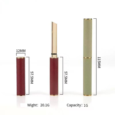 Blush de alto brilho 5 ml Tubos de plástico cilíndricos de capacidade com cabeça de escova