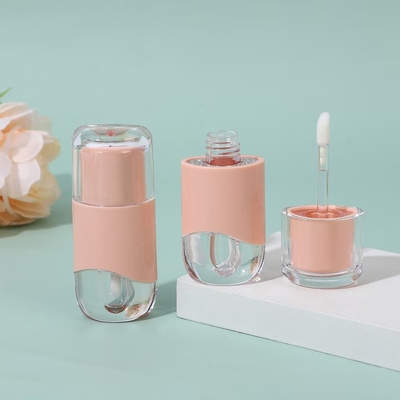 Tubos de batom vazios personalizados 3.5G com fecho de parafuso de vedação de borracha Tubos plásticos de bálsamo labial para recipientes cosméticos Embalagens de plástico