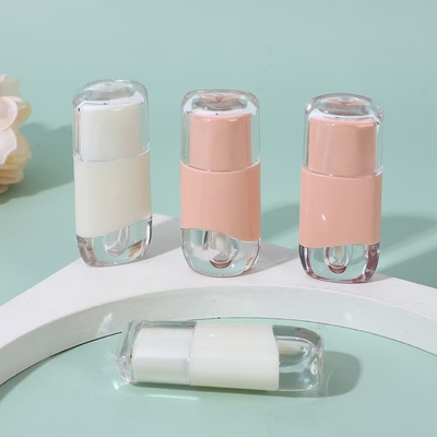 Tubos de batom vazios personalizados 3.5G com fecho de parafuso de vedação de borracha Tubos plásticos de bálsamo labial para recipientes cosméticos Embalagens de plástico