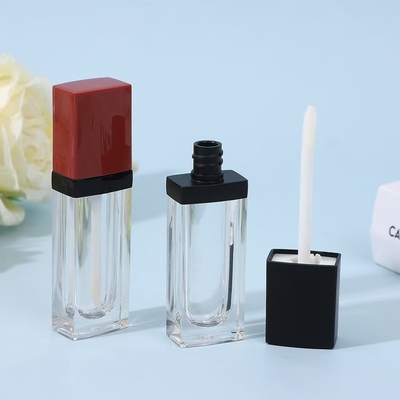 Tubo de batom de boca de 3G com fecho de parafuso de vedação de borracha Tubo plástico de bálsamo labial para recipiente cosmético
