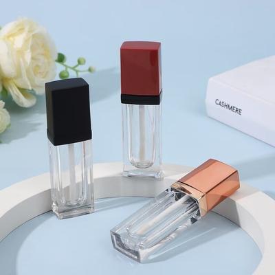 Tubo de batom de boca de 3G com fecho de parafuso de vedação de borracha Tubo plástico de bálsamo labial para recipiente cosmético
