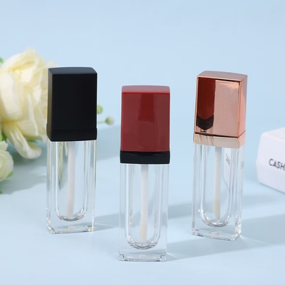 Tubo de batom de boca de 3G com fecho de parafuso de vedação de borracha Tubo plástico de bálsamo labial para recipiente cosmético