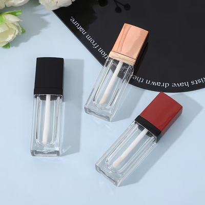 Tubo de batom de boca de 3G com fecho de parafuso de vedação de borracha Tubo plástico de bálsamo labial para recipiente cosmético