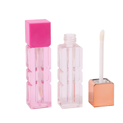 Custom 3.5g 5g Tubos de batom de lábios vazios com fecho de parafuso de vedação de borracha Tubos plásticos de bálsamo labial para embalagens de recipientes cosméticos