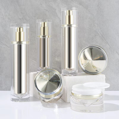 Conjunto de garrafa de creme para cosméticos de 100 ml de bomba acrílica sem ar