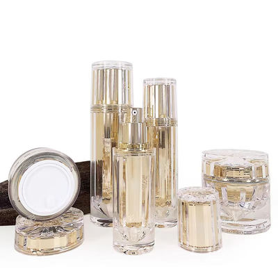 Frasco acrílico cosmético para soro e loção com bomba airless 30ml