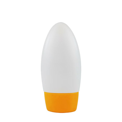 Impressão personalizada Fornecida gratuitamente 30ml 50ml Creme solar Fundação soro Loção garrafa de plástico compressável invertida