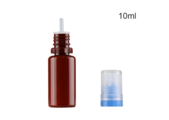 Garrafa de 10 ml com gotas para garrafas de óleo de fumo com fecho de puxa e empurrão