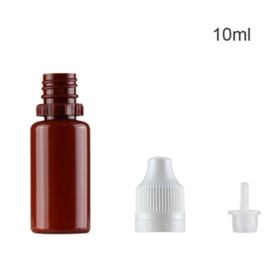 Garrafa de 10 ml com gotas para garrafas de óleo de fumo com fecho de puxa e empurrão