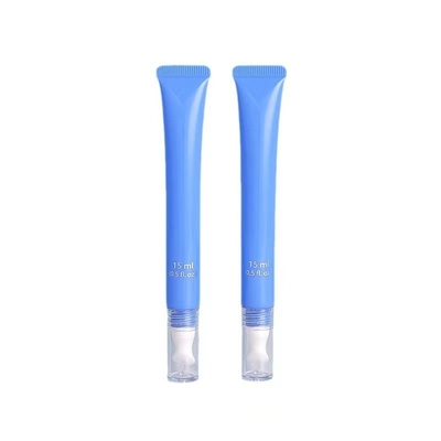 Tubo preto redondo com tampa de parafuso para creme facial e cuidados com a pele