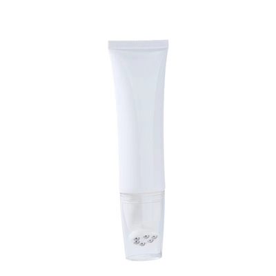 Tubo preto redondo com tampa de parafuso para creme facial e cuidados com a pele
