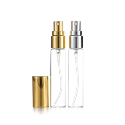 5 ml 10 ml 20 ml Spray de Alumínio Botão de Vidro de Perfume Reenchável de Tamanho Pequeno