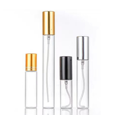 5 ml 10 ml 20 ml Spray de Alumínio Botão de Vidro de Perfume Reenchável de Tamanho Pequeno