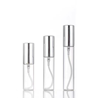 5 ml 10 ml 20 ml Spray de Alumínio Botão de Vidro de Perfume Reenchável de Tamanho Pequeno