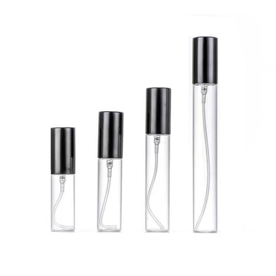 5 ml 10 ml 20 ml Spray de Alumínio Botão de Vidro de Perfume Reenchável de Tamanho Pequeno