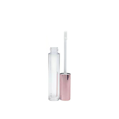 Fecho de parafuso de vedação de borracha tubo de bálsamo labial de plástico para embalagem de recipiente cosmético personalizado 4g boca redonda vazia tubo de batom com