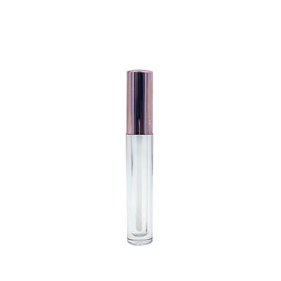 Fecho de parafuso de vedação de borracha tubo de bálsamo labial de plástico para embalagem de recipiente cosmético personalizado 4g boca redonda vazia tubo de batom com
