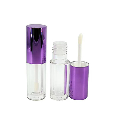 Custom 3.5g 5g Tubos de batom de lábios vazios com fecho de parafuso de vedação de borracha Tubos plásticos de bálsamo labial para embalagens de recipientes cosméticos