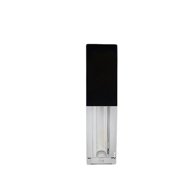 Tubo de batom de boca redonda e vazia de 4g personalizado com fecho de parafuso de vedação de borracha Tubo plástico de bálsamo labial para embalagem de recipientes cosméticos
