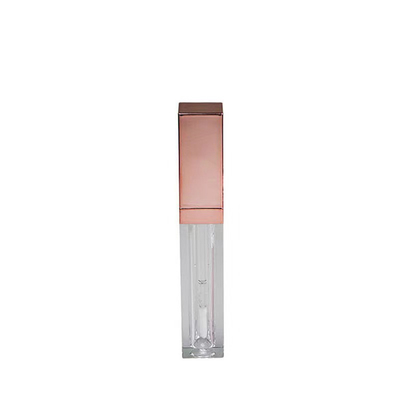 Tubo de bálsamo para embalagem de recipientes cosméticos DIY 4g boca redonda vazia tubo de batom com vedação de borracha parafuso fechamento lábio de plástico