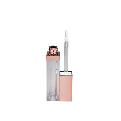 Tubo de bálsamo para embalagem de recipientes cosméticos DIY 4g boca redonda vazia tubo de batom com vedação de borracha parafuso fechamento lábio de plástico