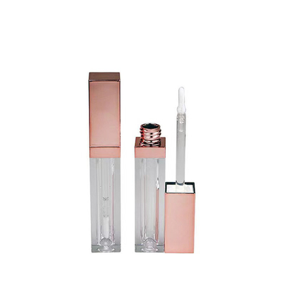Tubo de bálsamo para embalagem de recipientes cosméticos DIY 4g boca redonda vazia tubo de batom com vedação de borracha parafuso fechamento lábio de plástico