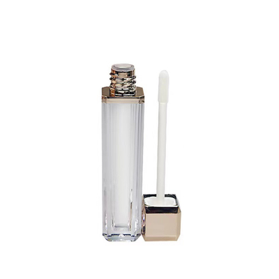 Gloss de lábio hidratante, bálsamo labial 4g, boca vazia, rolo, batom, tubo com vedação de borracha, parafuso, plástico