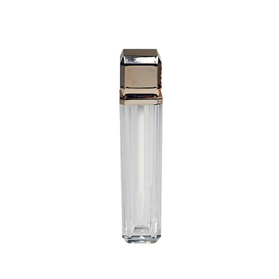Gloss de lábio hidratante, bálsamo labial 4g, boca vazia, rolo, batom, tubo com vedação de borracha, parafuso, plástico