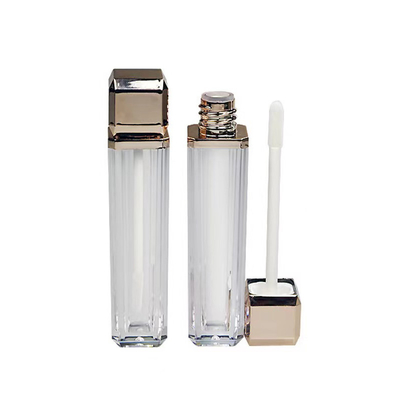 Gloss de lábio hidratante, bálsamo labial 4g, boca vazia, rolo, batom, tubo com vedação de borracha, parafuso, plástico