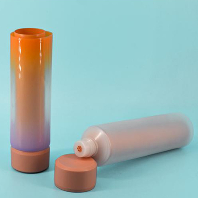 Embalagem cosmética em branco de cor personalizada tubo PE com carimbo